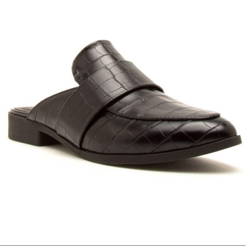 NEW‼️Black Croco Mule Ballerinas- shoe - Picture 2 of 4